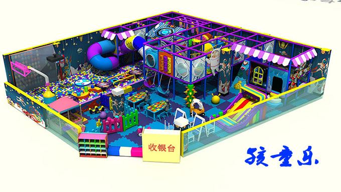 Ocean Ball är en av favoritenheterna i en annan lekplats inomhus 橙树+牟红霞+先锋队