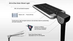 Btree LED Solar Street Light -12 W med Li-ion-batteri och 20W solpanel- 广州纵横-第 2 组-杨惠萍